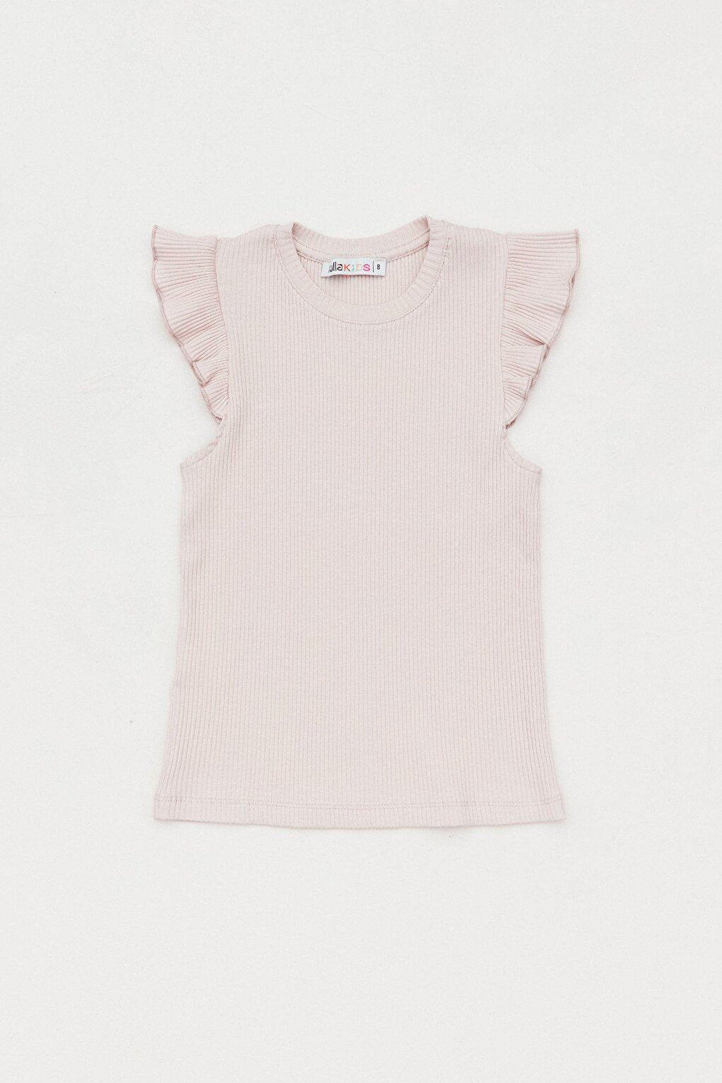 Girls' Bodysuit with Ruffled Sleeves