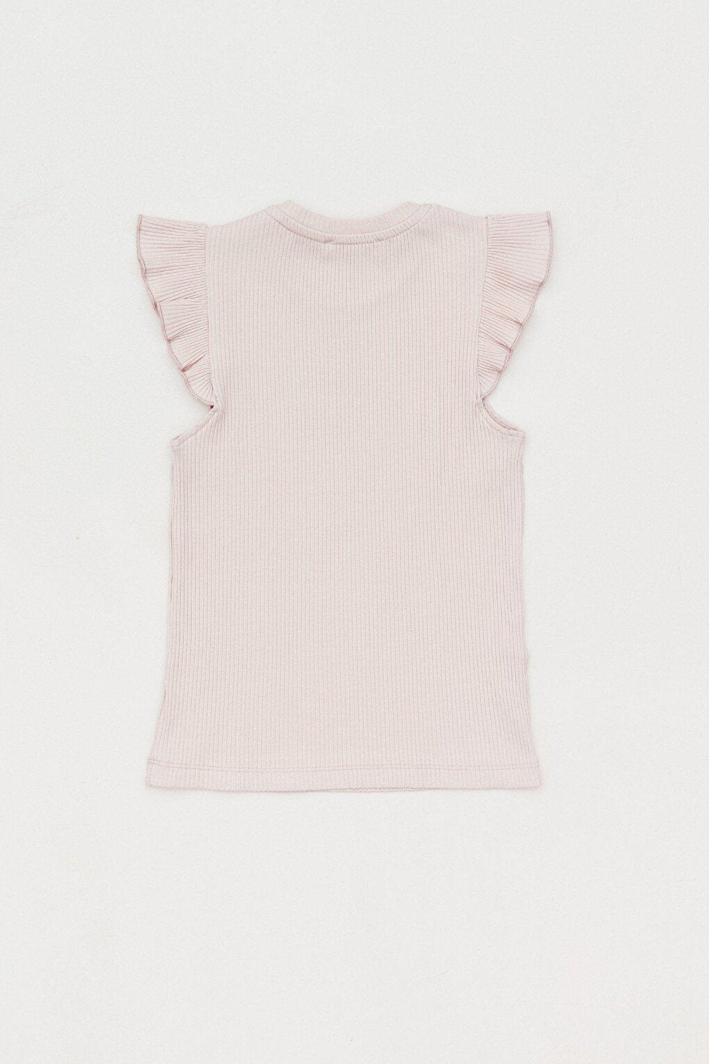 Girls' Bodysuit with Ruffled Sleeves