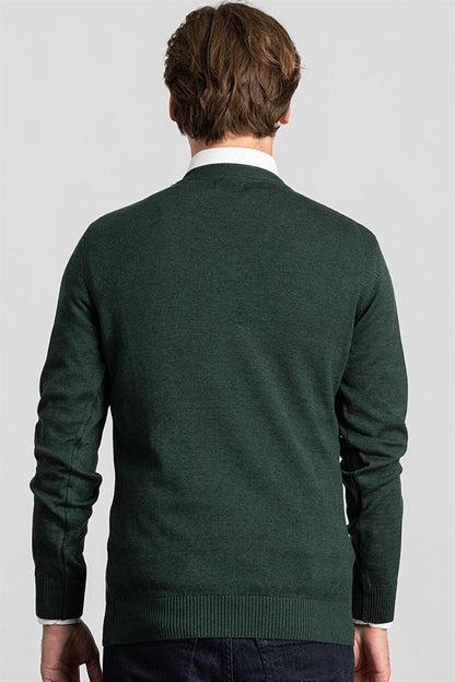 Slim Fit V-Neck Cotton Men's Sweater