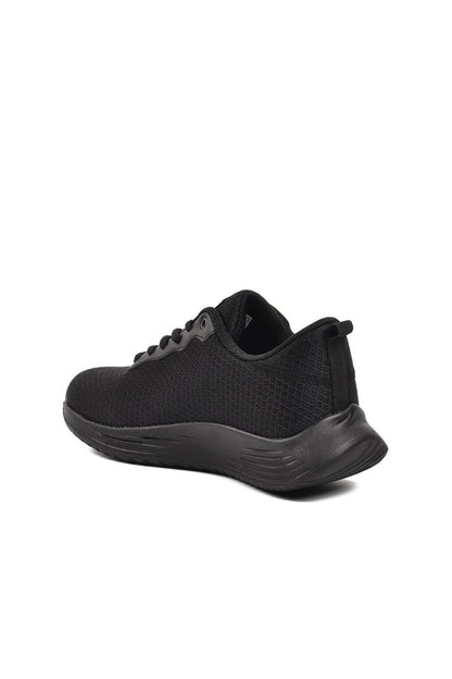 Aldan Black-Black Mesh Breathable Unisex Sneakers