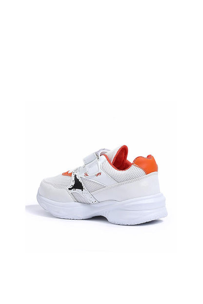 KUNTI Sneaker Boy's Shoes White / Orange