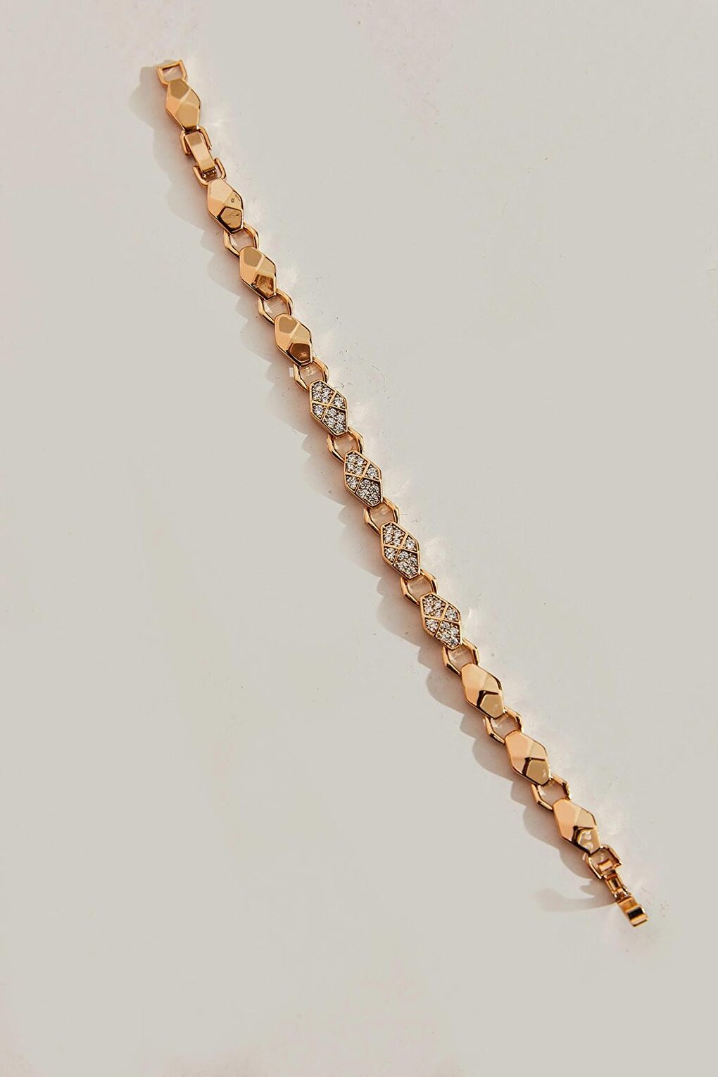 Women's Accessory Gold Plated Stone Bracelet