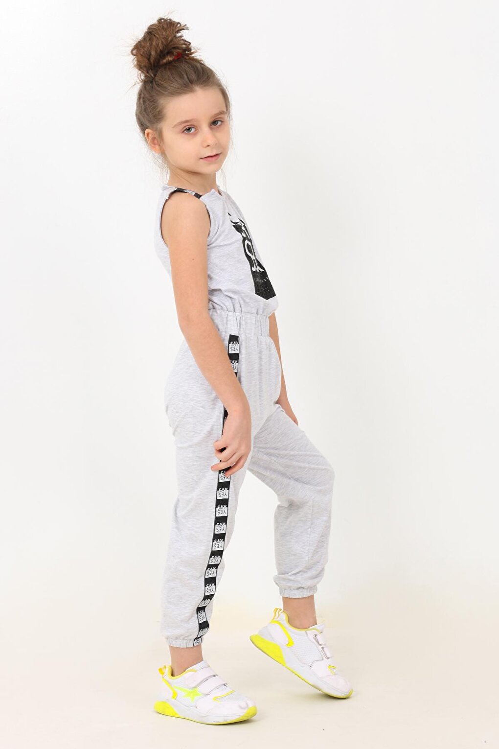 Girl's Snap Jumpsuit 5-12 Years 13963