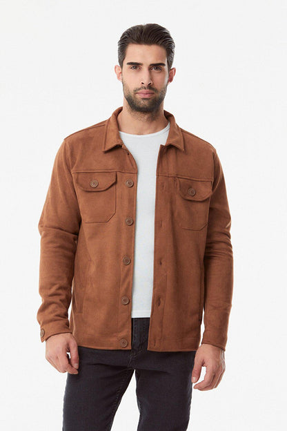 Suede Double Pocket Jacket