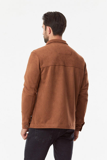 Suede Double Pocket Jacket