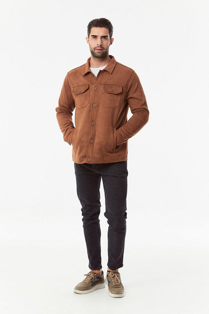 Suede Double Pocket Jacket