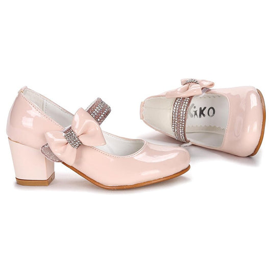 752 Patent Leather Daily Girl's 4 Cm Heel Ballerina Shoes