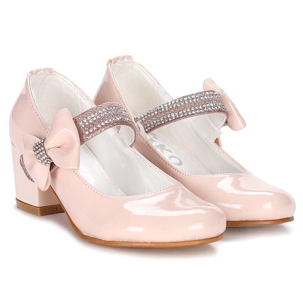 752 Patent Leather Daily Girl's 4 Cm Heel Ballerina Shoes