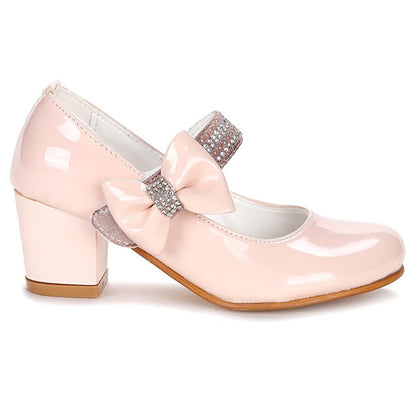 752 Patent Leather Daily Girl's 4 Cm Heel Ballerina Shoes