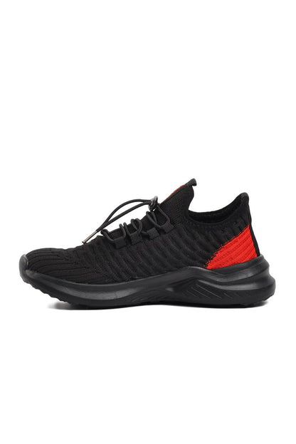 1419-F Black-Red Children's Sports Shoes