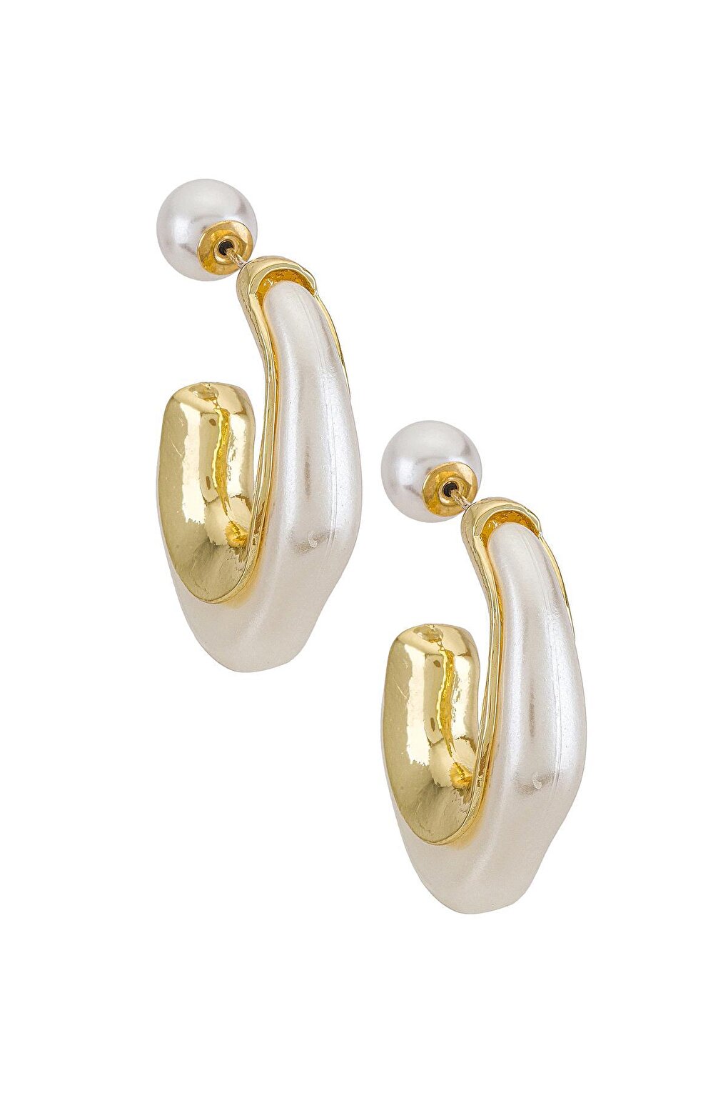 Acrylic Pearl Caramio Earrings