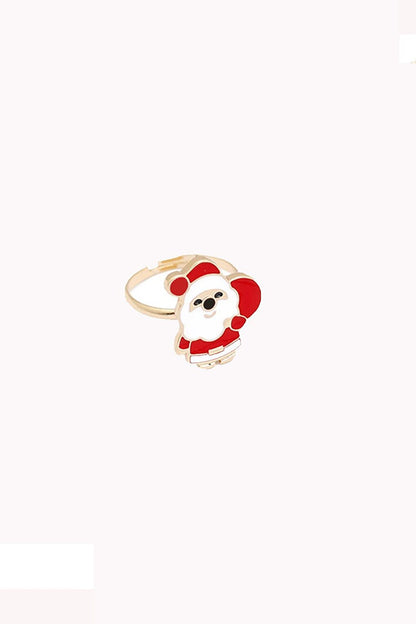 Christmas Santa Claus Adjustable Ring