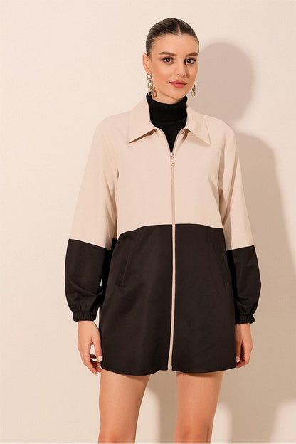 5909 Two-Tone Seasonal Jacket- Black