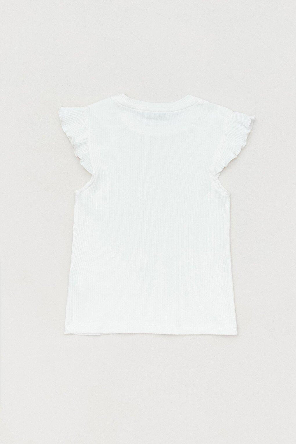 Girls' Bodysuit with Ruffled Sleeves