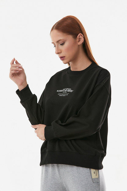 Written Crew Neck Sweatshirt