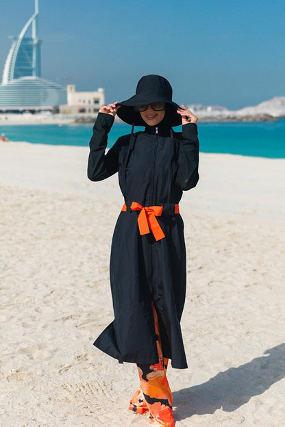 Black Fully Covered Hijab Swimsuit M2311