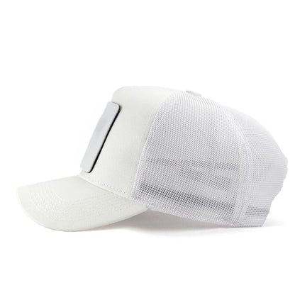 V1 Trucker Big Think - 1 Unisex White Hat (Cap) with Code Logo