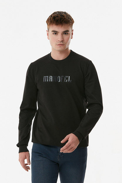 Printed Crew Neck Sweatshirt