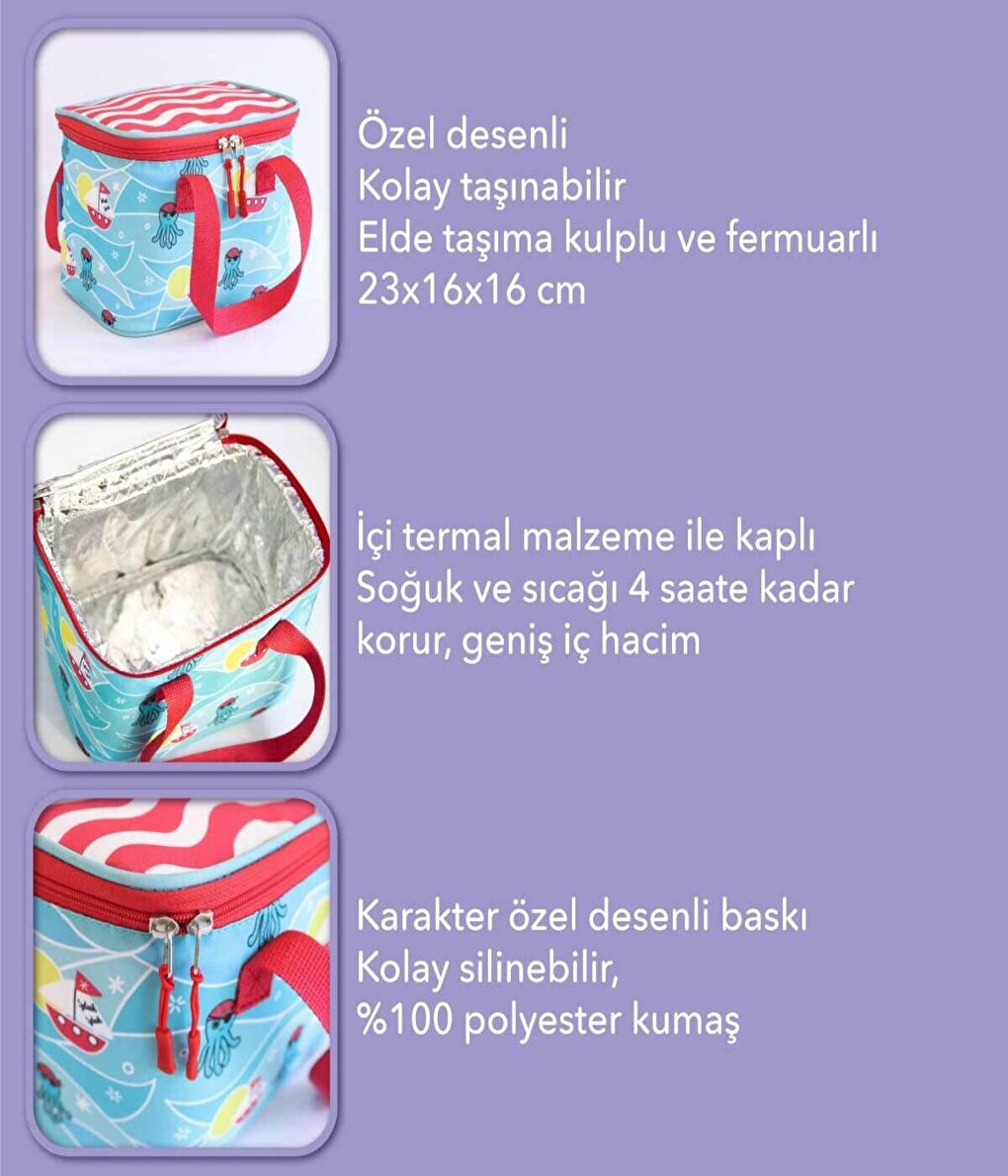 Thermal Insulated Lunch Box Sailor Octopus