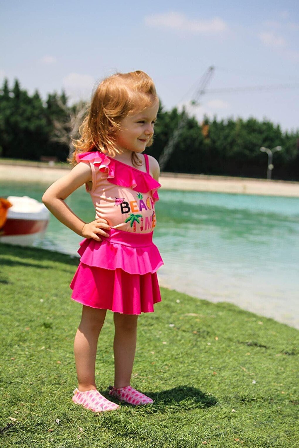 Fuchsia Girl's Swimsuit K2205