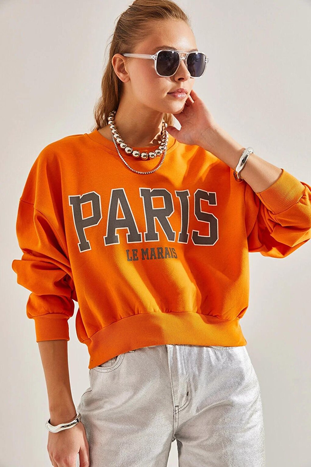 Women's Paris Printed Sweatshirt