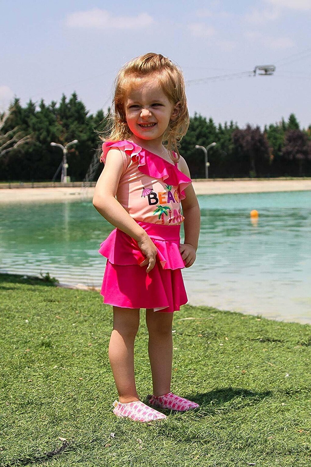 Fuchsia Girl's Swimsuit K2205