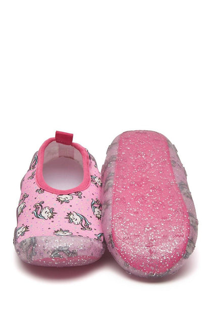 Glitter Unicorn Girl's Non-Slip Sole Sea Shoes