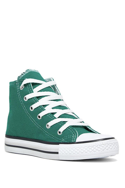 Children's Unisex Green Comfortable Long Sneaker