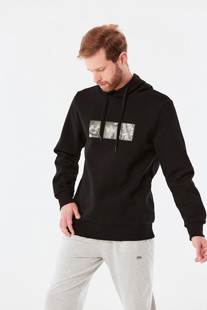 Printed Hooded Sweatshirt