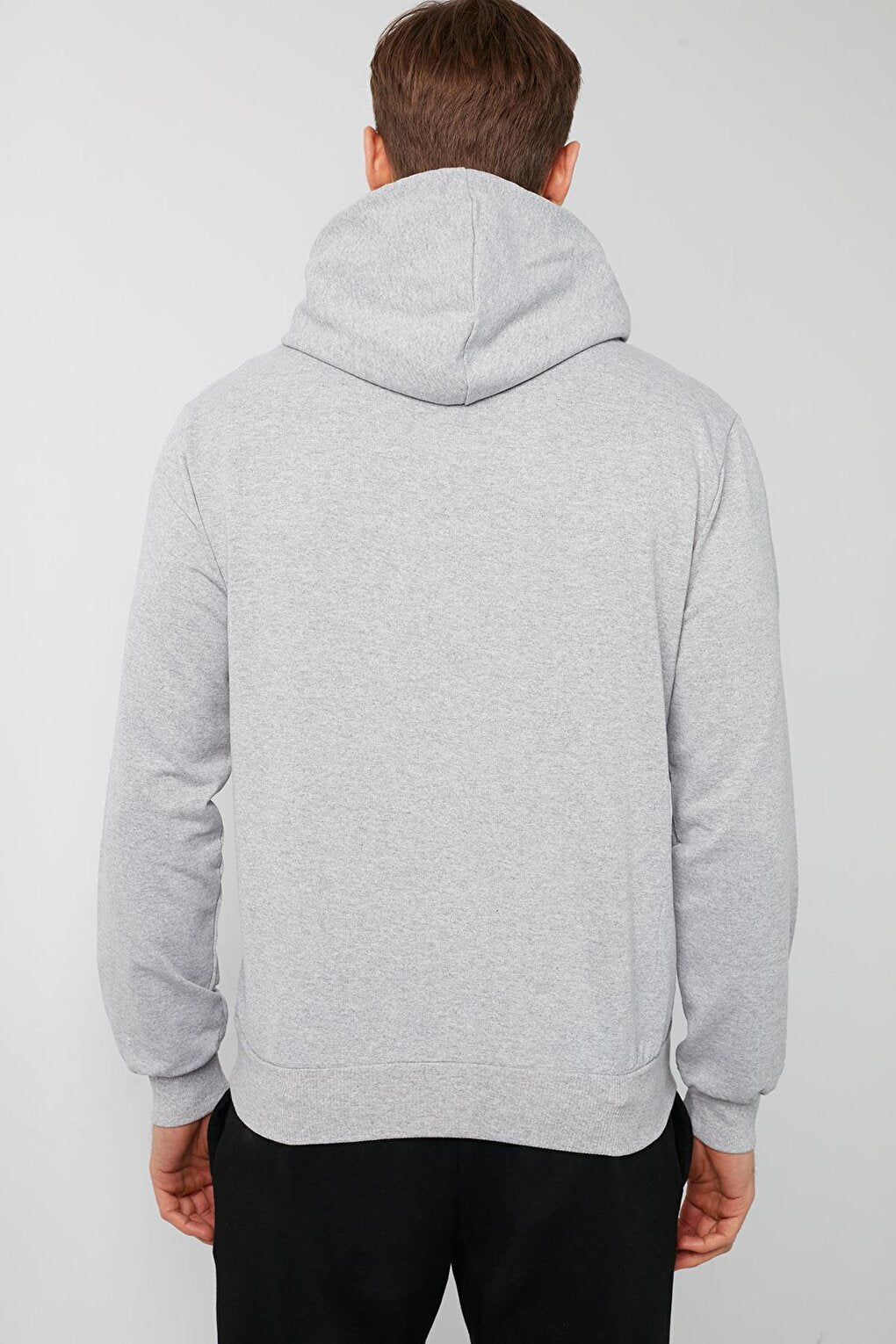 Printed Hooded Kangaroo Pocket Sweat 541UNIYOU