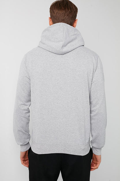 Printed Hooded Kangaroo Pocket Sweat 541UNIYOU