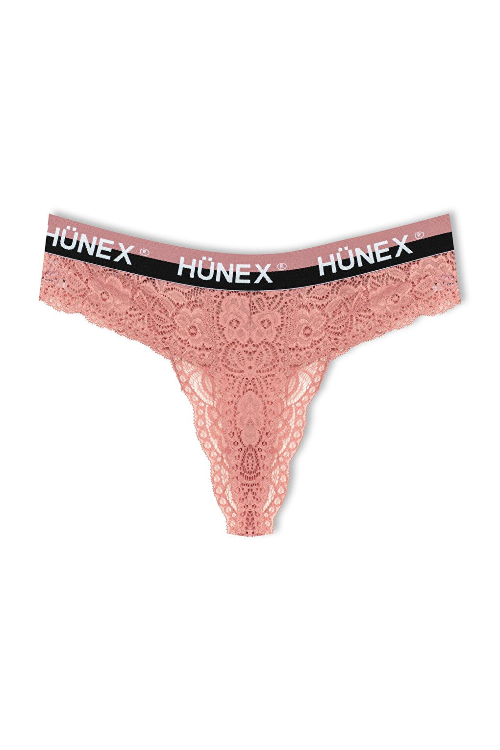 Lace Written Rubber Thong Women's Panties 3-Piece