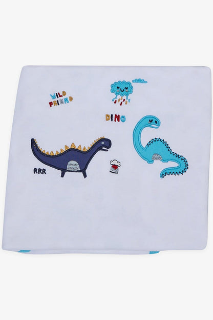 Baby Boy Hospital Release Pack of 10 Friendship Themed Embroidered White (0-3 Months)