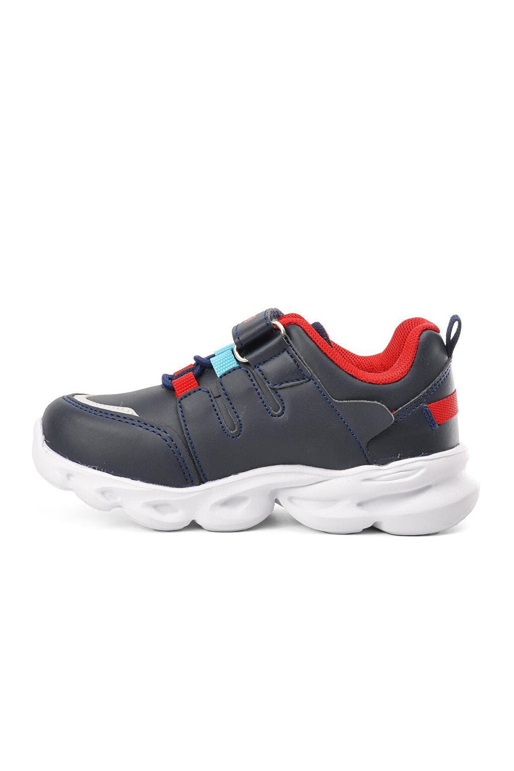 1352-P Navy Blue-Red Children's Sports Shoes