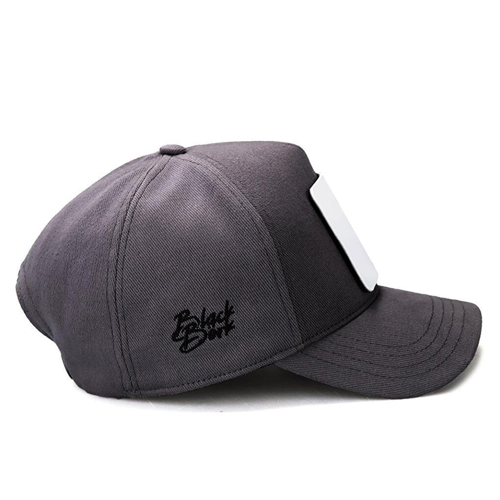 V1 Baseball Eagle - Unisex Gray Hat (Cap) with 4 Code Logo