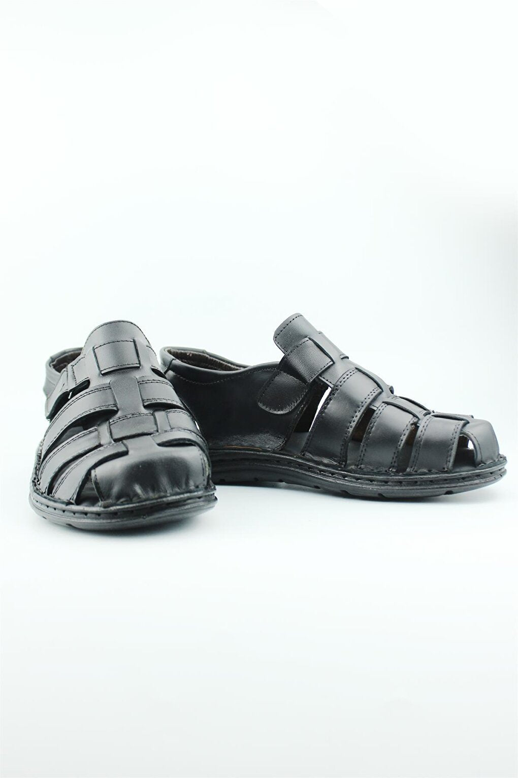 Şehzade 0001 Genuine Leather Comfort Sandals Men