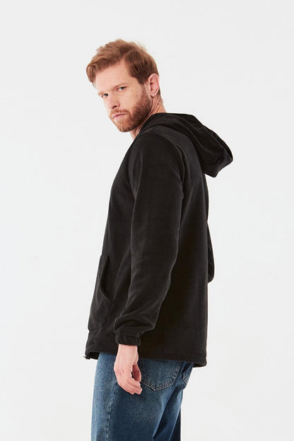 Kangaroo Pocket Hooded Fleece Sweatshirt