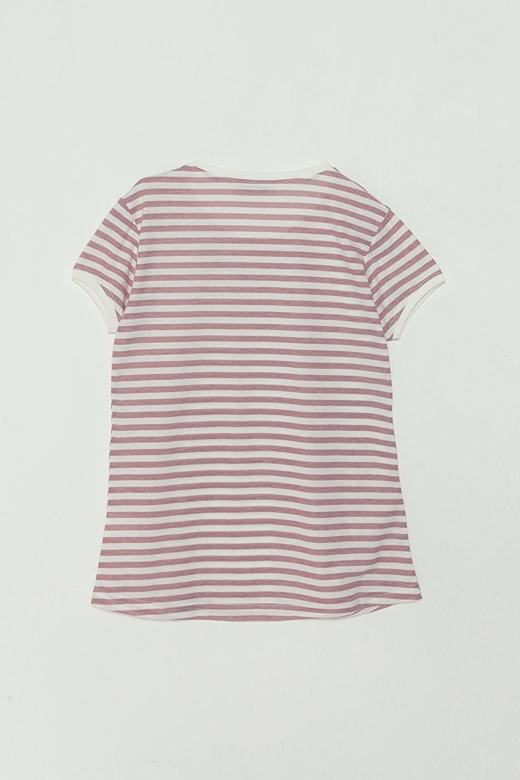 Striped Short Sleeve Girls' T-Shirt