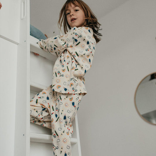 Back to School Long Sleeve Pajama Set