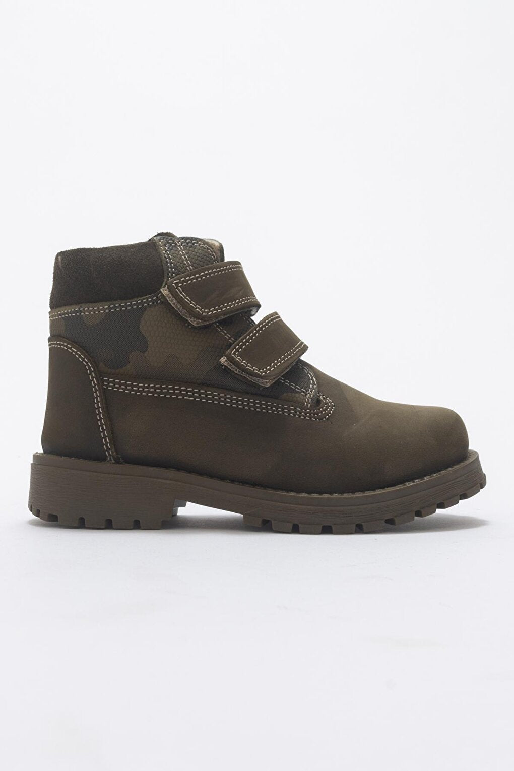 Boy's Khaki Genuine Leather Anatomical Daily Boots