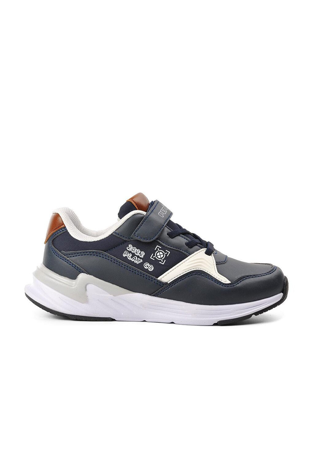 1335-F Navy Blue Kids Sneaker