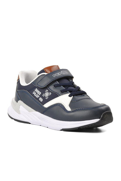 1335-F Navy Blue Kids Sneaker