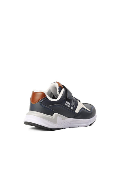 1335-F Navy Blue Kids Sneaker