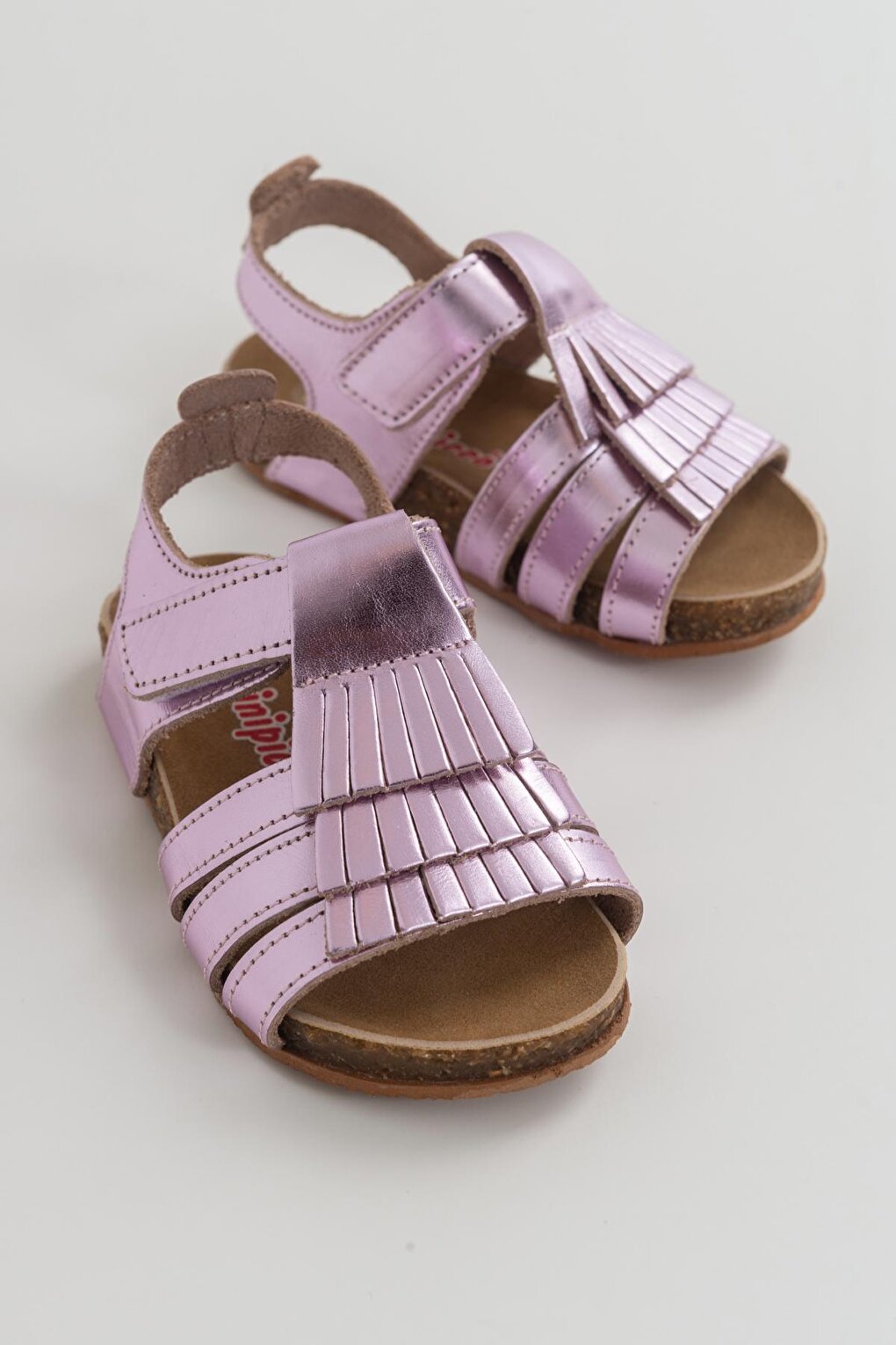 Girl's Pink Leather healthy Supported Children's Sandals