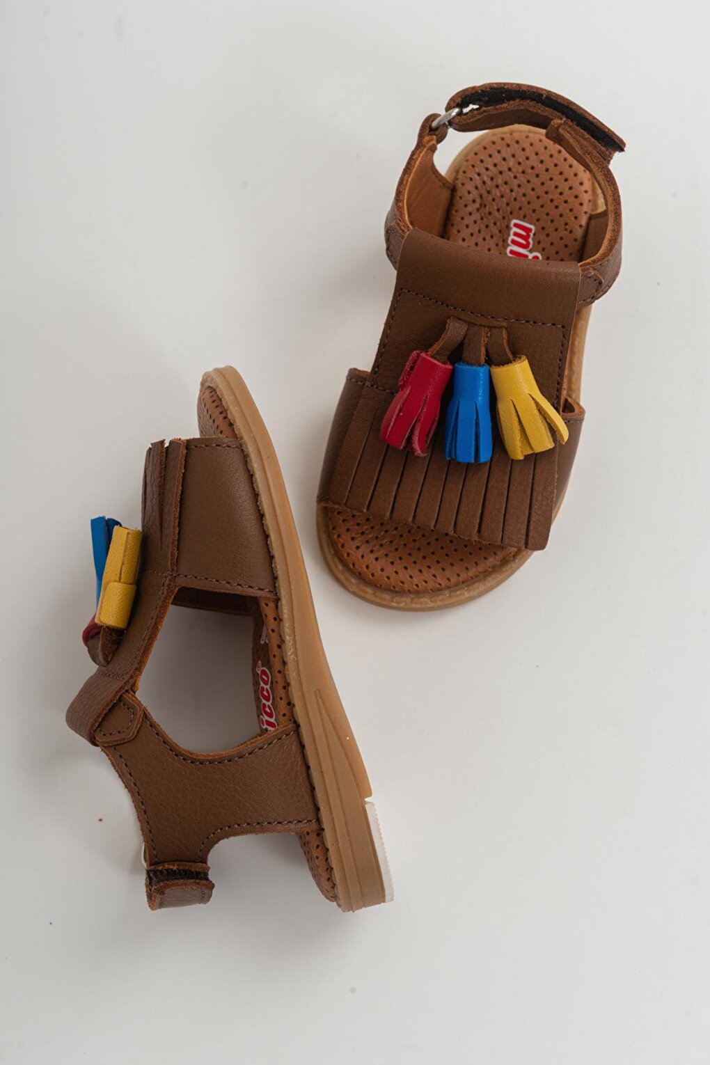 Girl's Tan Leather healthy Supported Children's Sandals