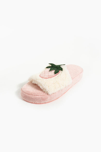 Pineapple Comfortable Sole Thermal Women's House Slippers Z365