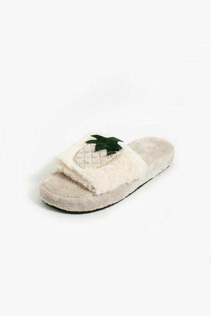 Pineapple Comfortable Sole Thermal Women's House Slippers Z365