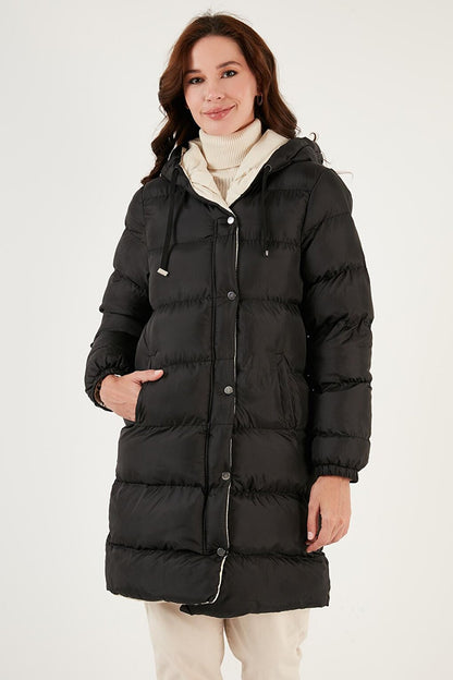 Regular Fit Hooded Puffer Coat 640Y021