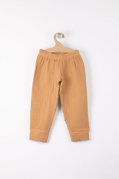 100% Cotton Elastic Waist Muslin Baby Pants