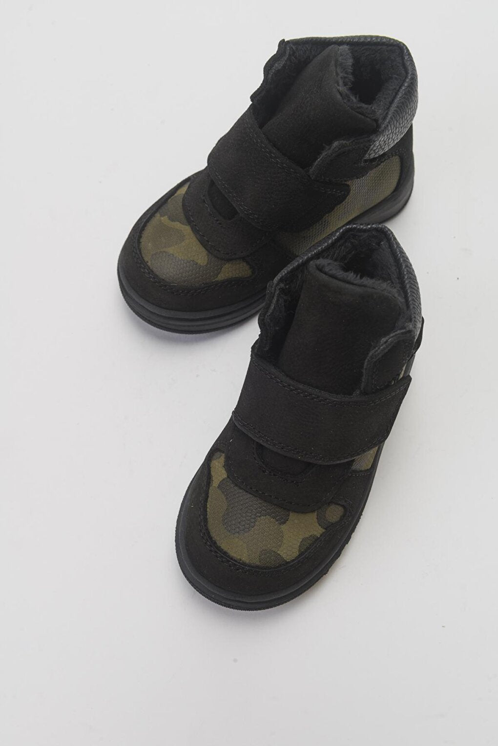 Boy's Black Genuine Leather Children's Boots